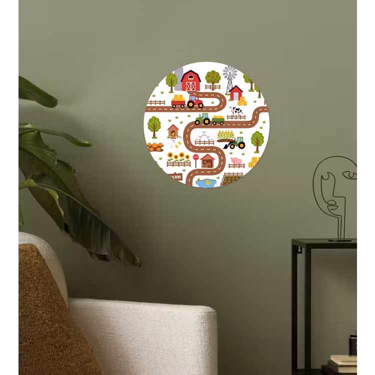 Behangcirkel - Boerderij - Dieren - Illustratie — 3
