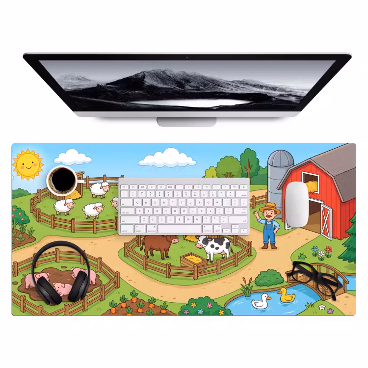 Bureau onderlegger - Boerderij - Dieren - Platteland — 4