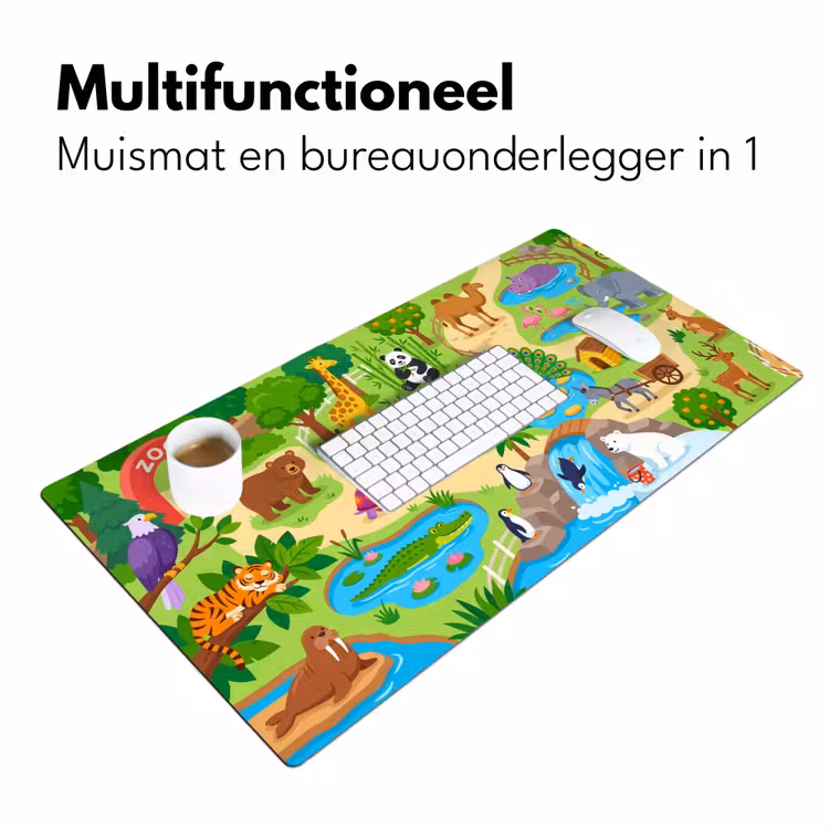 Bureau onderlegger - Dieren - Dierentuin - Cartoon — 7