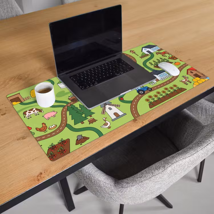 Bureau onderlegger - Dieren - Platteland - Illustratie — 3