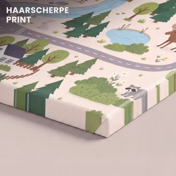 Canvas schilderij - Landschap - Rivier - Cartoon — 5