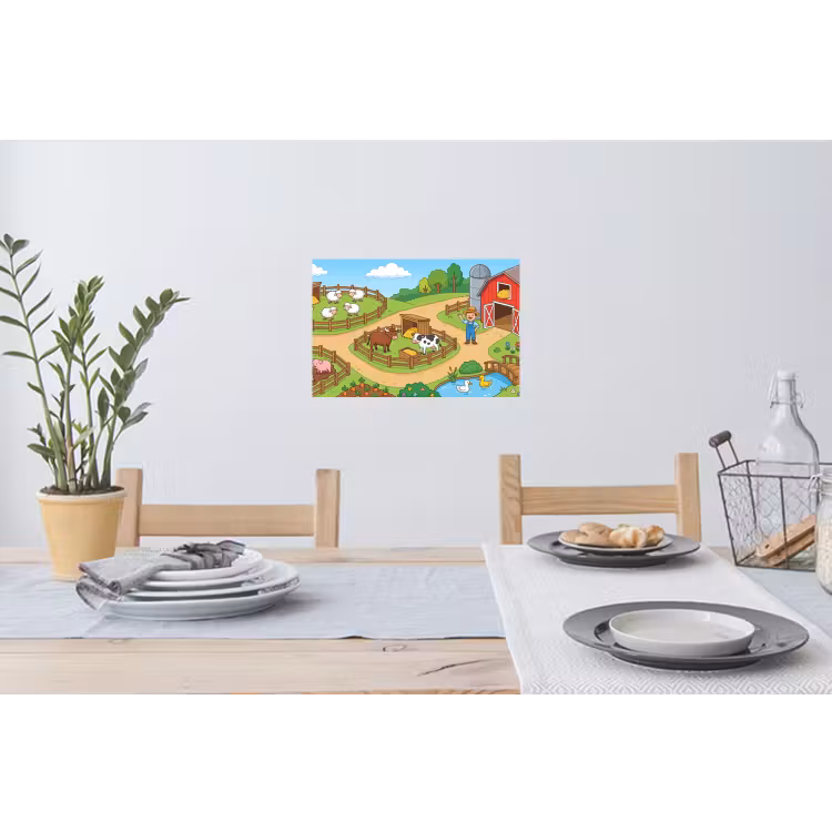 Muursticker - Boerderij - Dieren - Platteland — 3