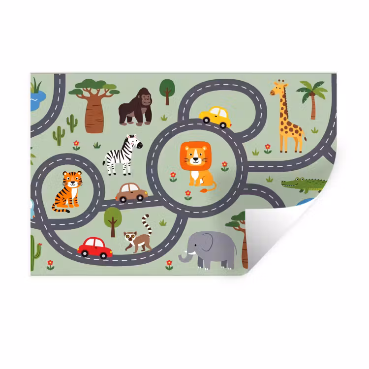 Muursticker - Dieren - Speels - Illustratie — 1