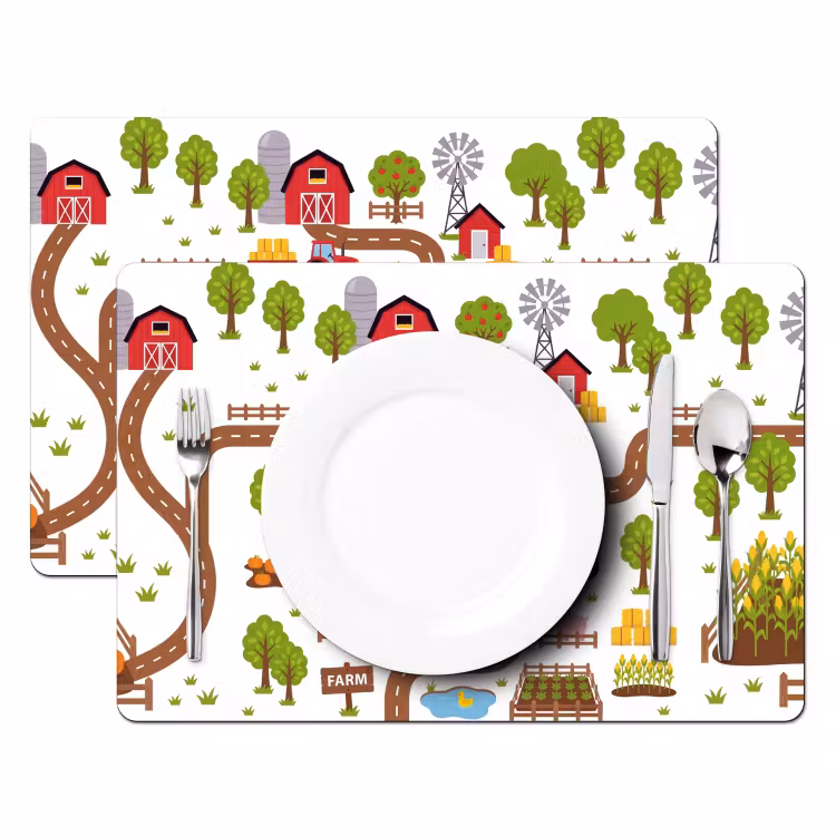 Placemat - 6 stuks - Boerderij - Dieren - Illustratie — 2