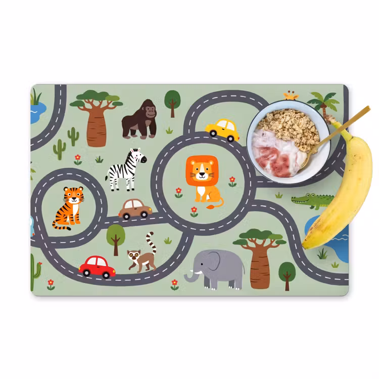 Placemat - 6 stuks - Dieren - Speels - Illustratie — 1