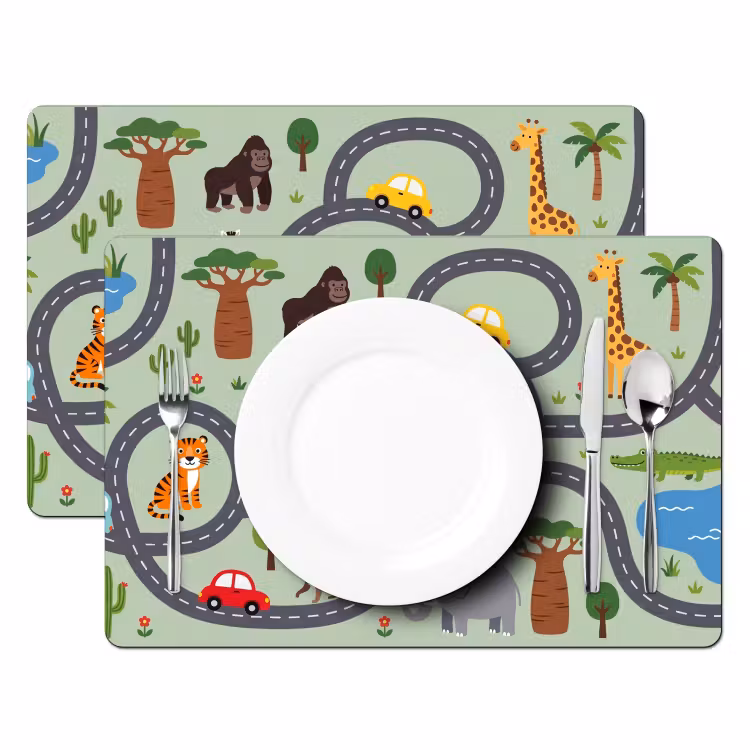 Placemat - 6 stuks - Dieren - Speels - Illustratie — 2