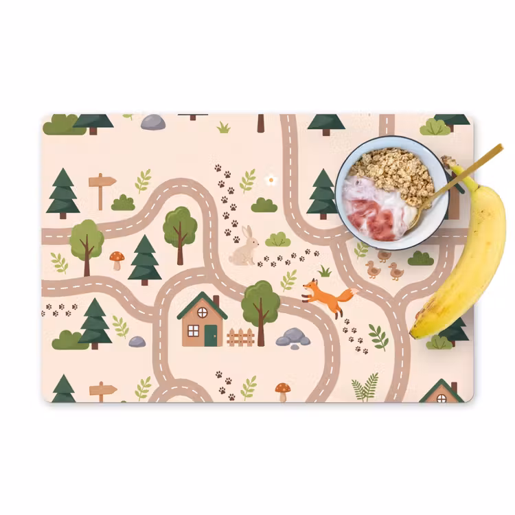 Placemat - 6 stuks - Weg - Dieren - Natuur — 1