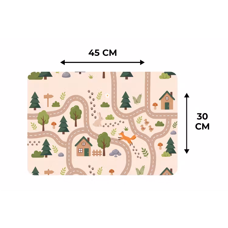 Placemat - 6 stuks - Weg - Dieren - Natuur — 3