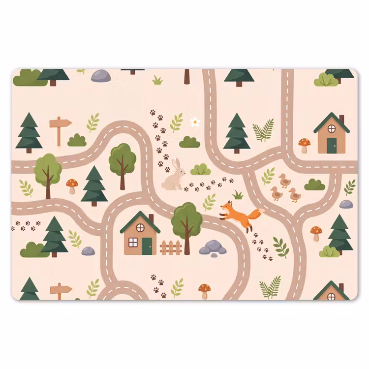 Placemat - 6 stuks - Weg - Dieren - Natuur — 7