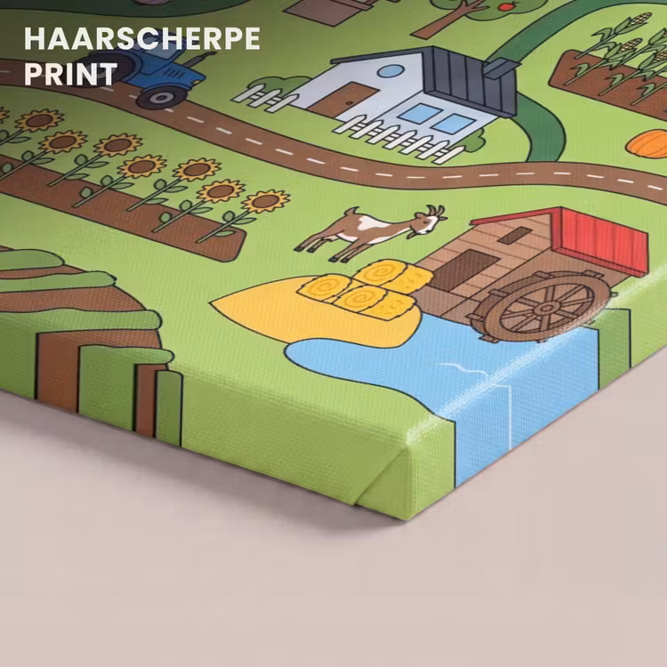 Canvas schilderij - Dieren - Platteland - Illustratie — 5
