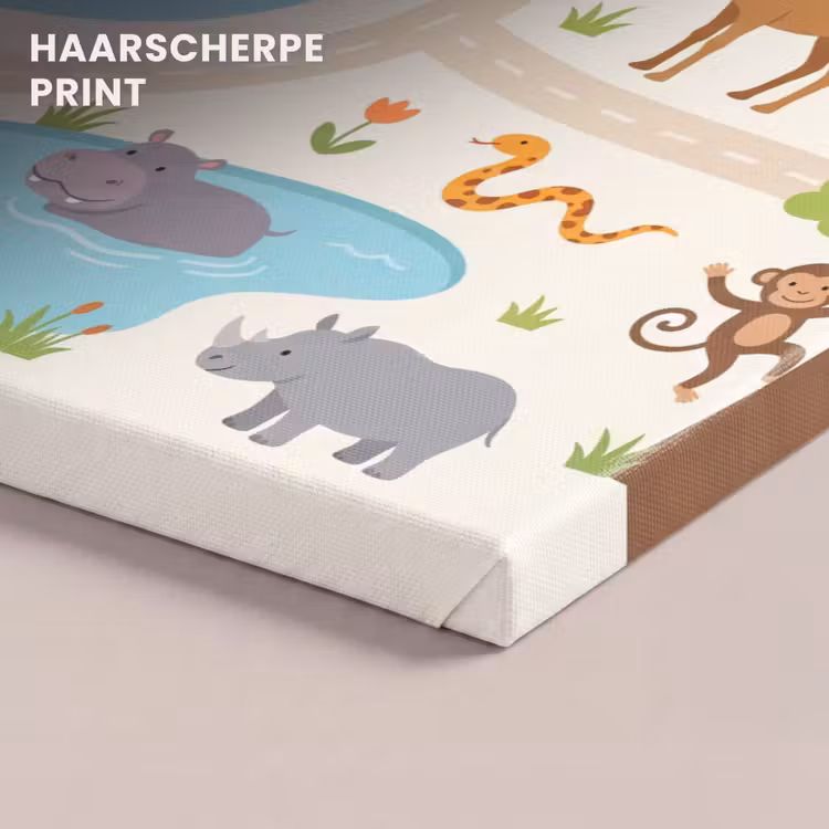 Canvas schilderij - Dieren - Wereld - Illustratie — 5