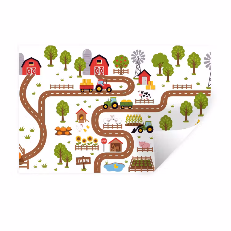 Muursticker - Boerderij - Dieren - Illustratie — 1