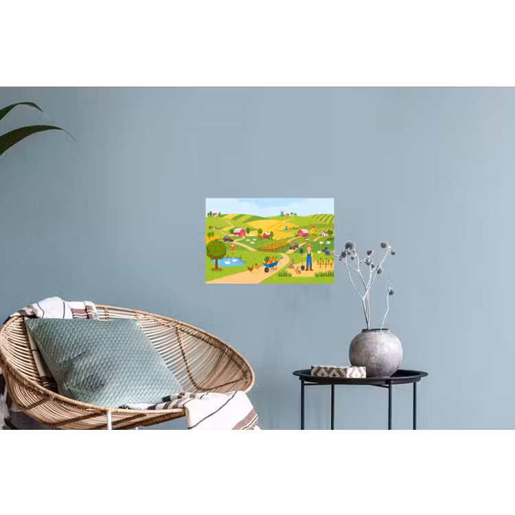 Muursticker - Boerderij - Landschap - Cartoon — 4