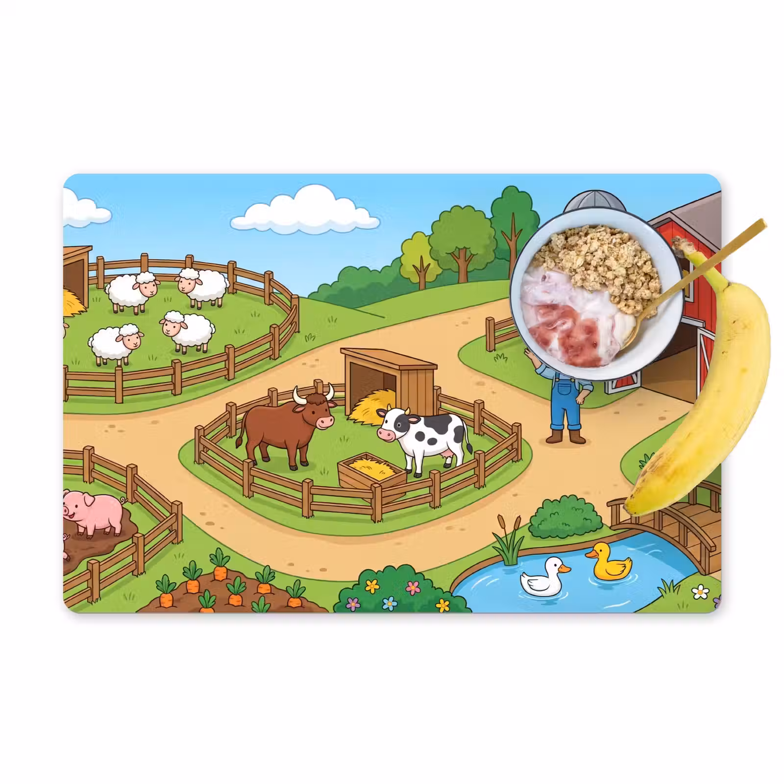 Placemat - 6 stuks - Boerderij - Dieren - Platteland — 1