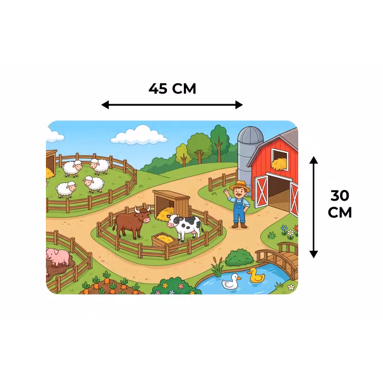 Placemat - 6 stuks - Boerderij - Dieren - Platteland — 3