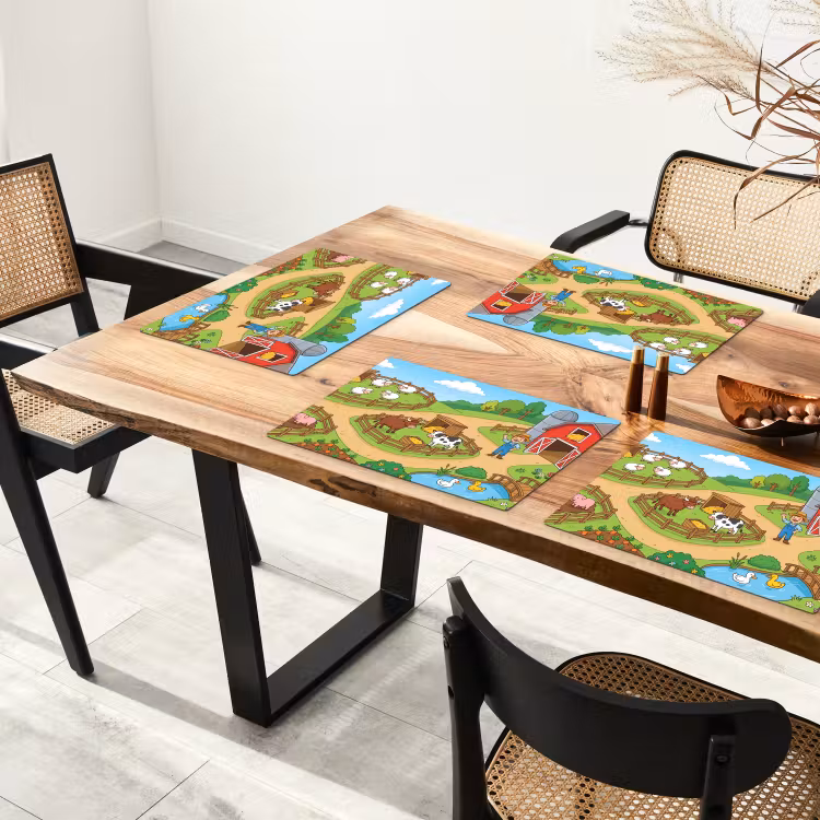 Placemat - 6 stuks - Boerderij - Dieren - Platteland — 5
