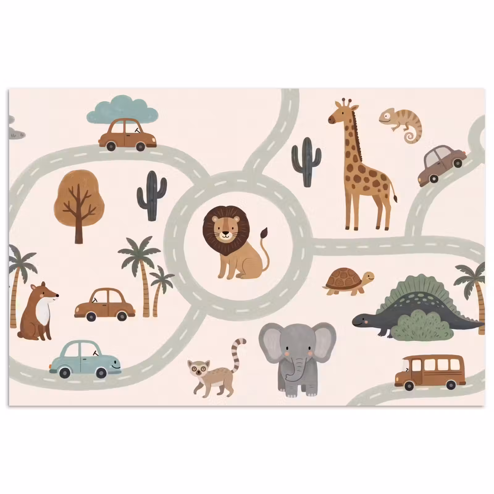 Poster - Dieren - Wegen - Illustratie — 1