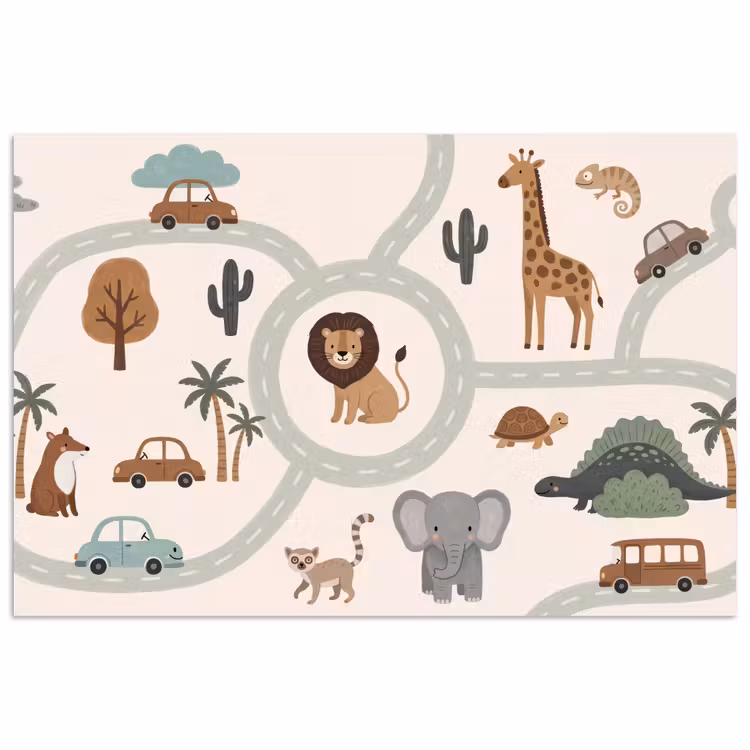 Poster - Dieren - Wegen - Illustratie — 1