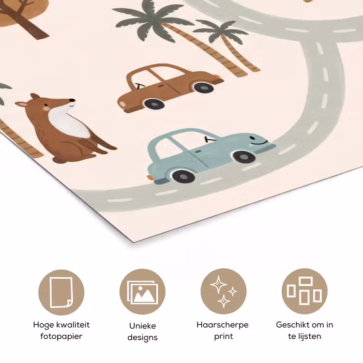 Poster - Dieren - Wegen - Illustratie — 5