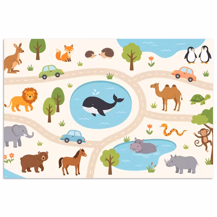 Poster - Dieren - Wereld - Illustratie — 1