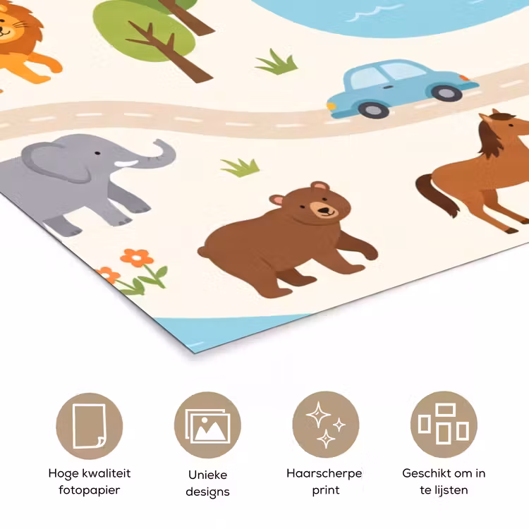 Poster - Dieren - Wereld - Illustratie — 5