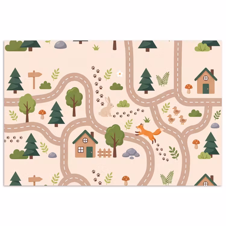 Poster - Weg - Dieren - Natuur — 1