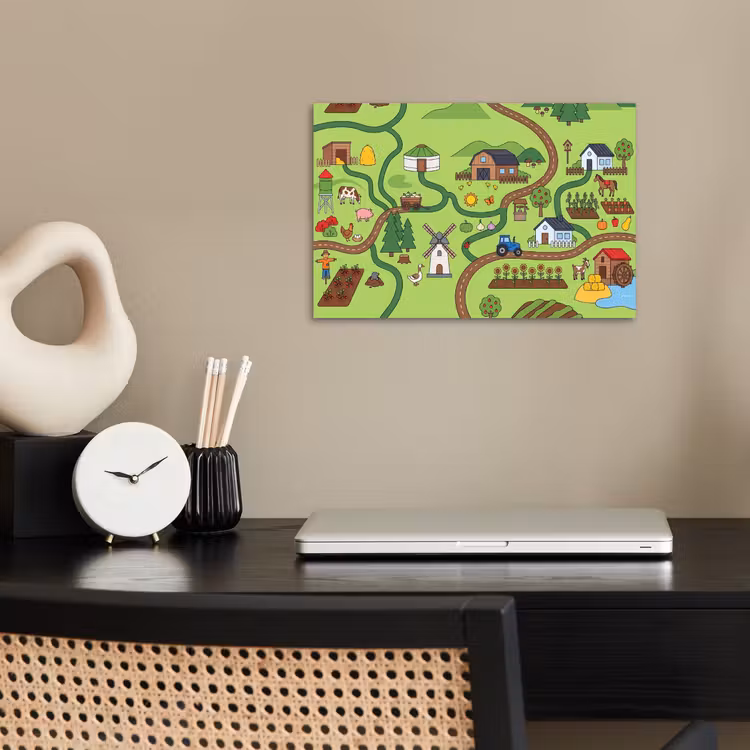 Poster - Dieren - Platteland - Illustratie — 2
