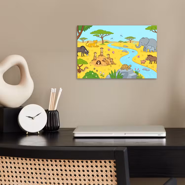 Poster - Dieren - Savanne - Cartoon — 2