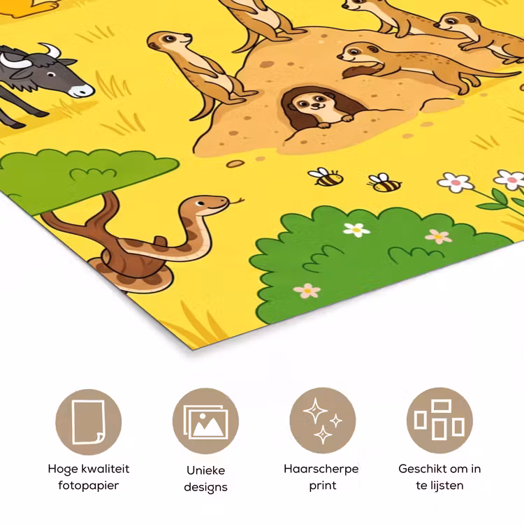 Poster - Dieren - Savanne - Cartoon — 5