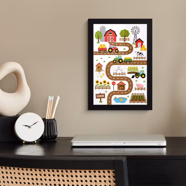 Poster met lijst - Boerderij - Dieren - Illustratie — 2