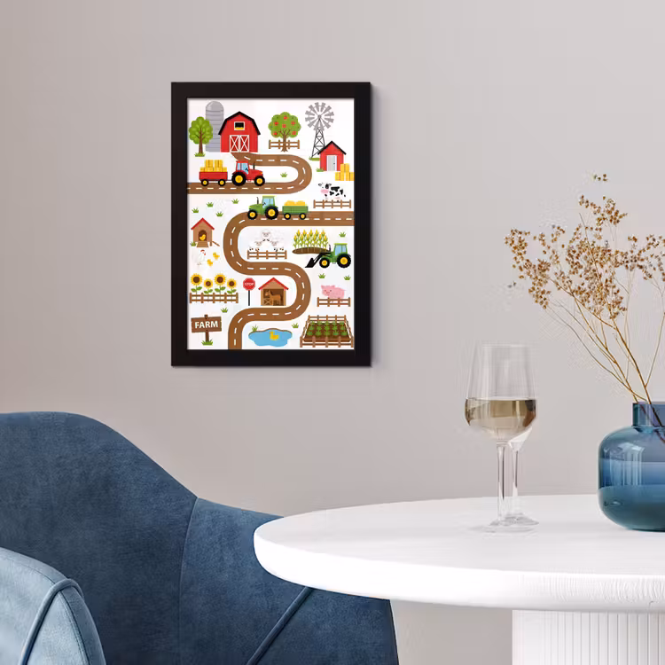Poster met lijst - Boerderij - Dieren - Illustratie — 4