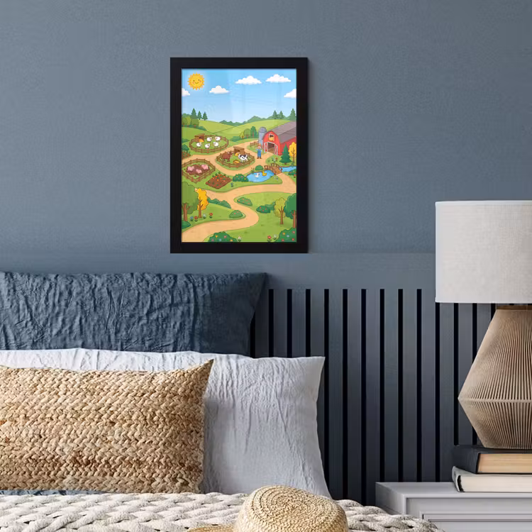 Poster met lijst - Boerderij - Dieren - Platteland — 3