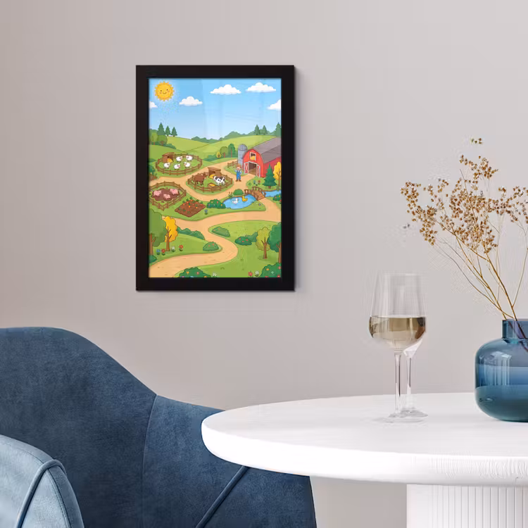 Poster met lijst - Boerderij - Dieren - Platteland — 4