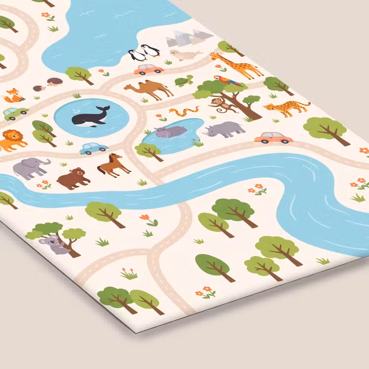 Poster met lijst - Dieren - Wereld - Illustratie — 7
