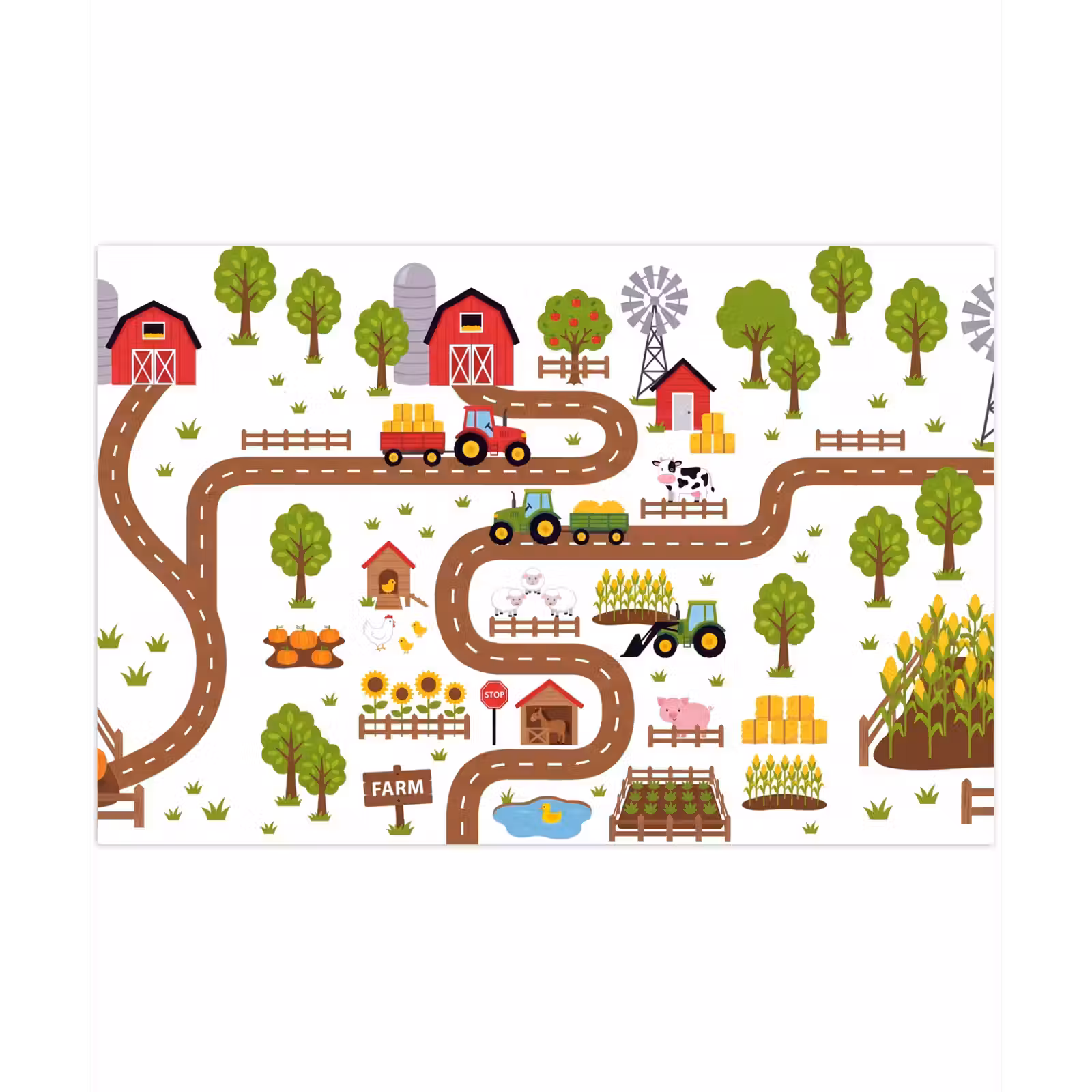 Speelkleed - Boerderij - Dieren - Illustratie — 1