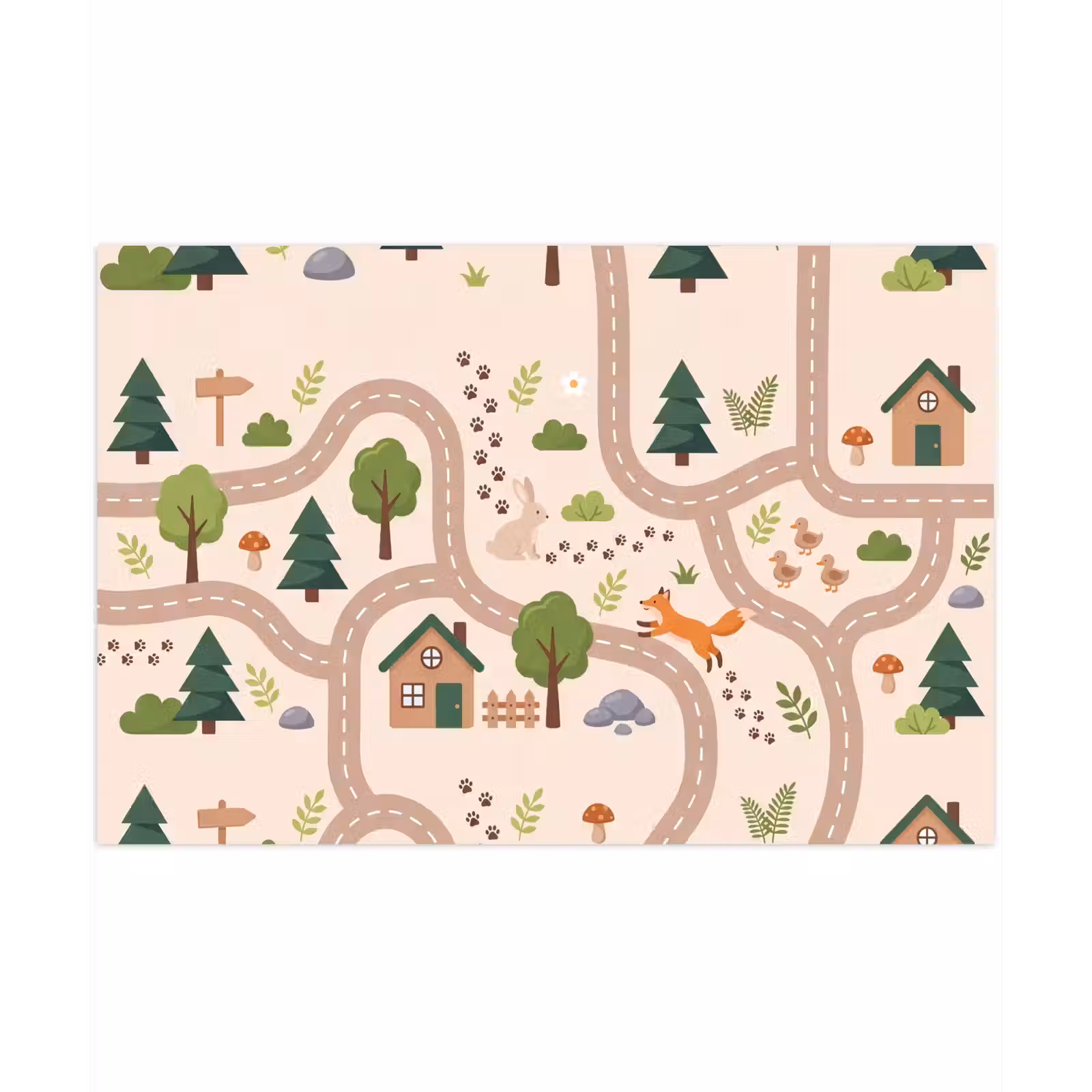 Speelkleed - Weg - Dieren - Natuur — 1
