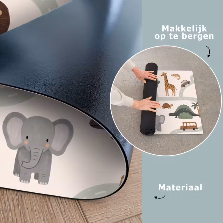 Speelkleed - Dieren - Wegen - Illustratie — 6