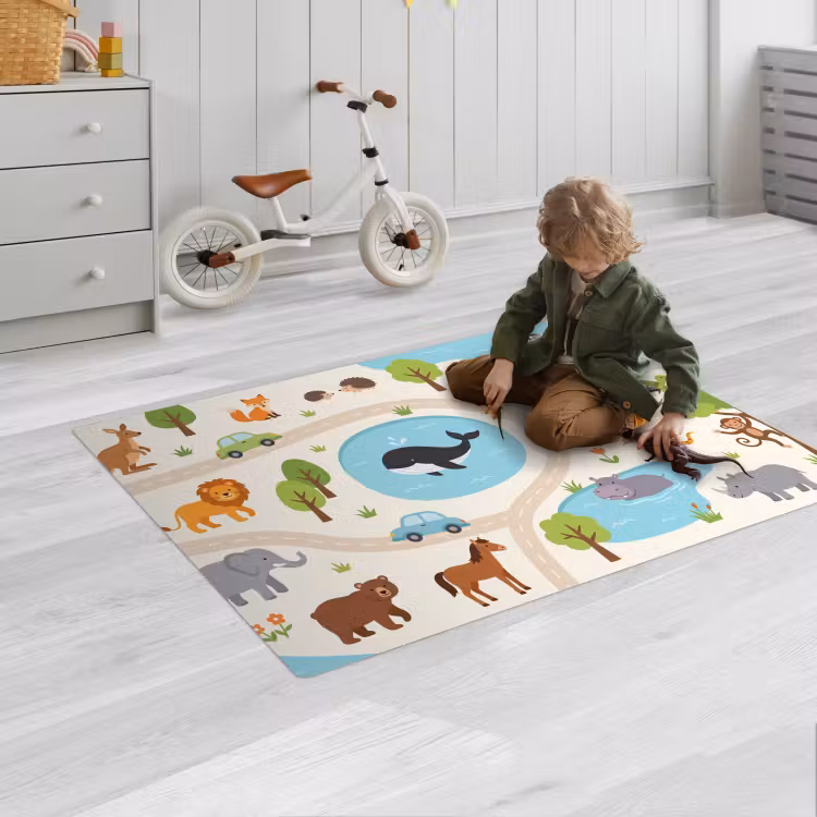 Speelkleed - Dieren - Wereld - Illustratie — 2