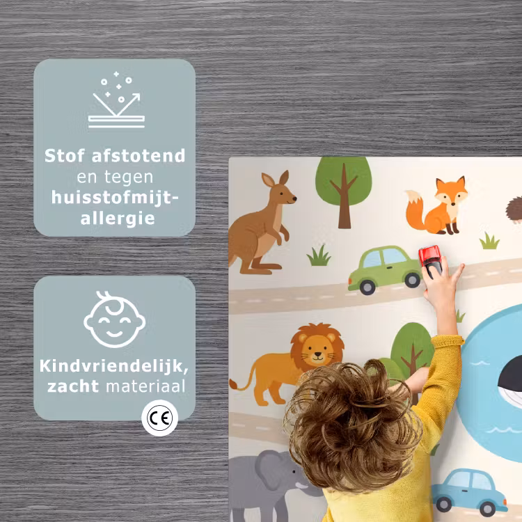 Speelkleed - Dieren - Wereld - Illustratie — 3