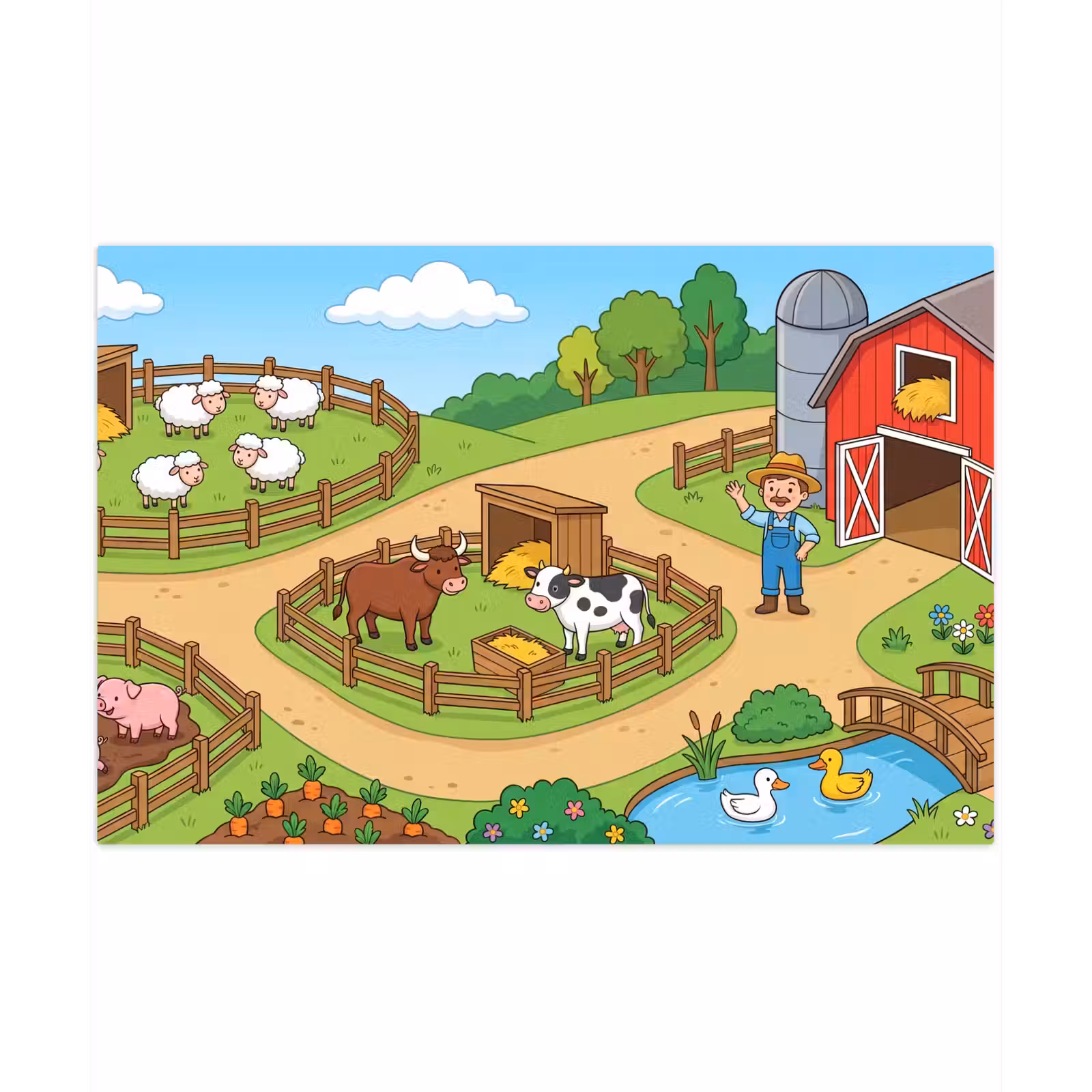 Speelkleed - Boerderij - Dieren - Platteland — 1