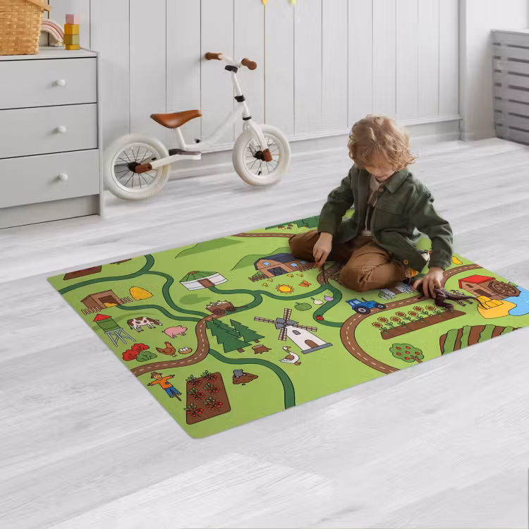 Speelkleed - Dieren - Platteland - Illustratie — 2