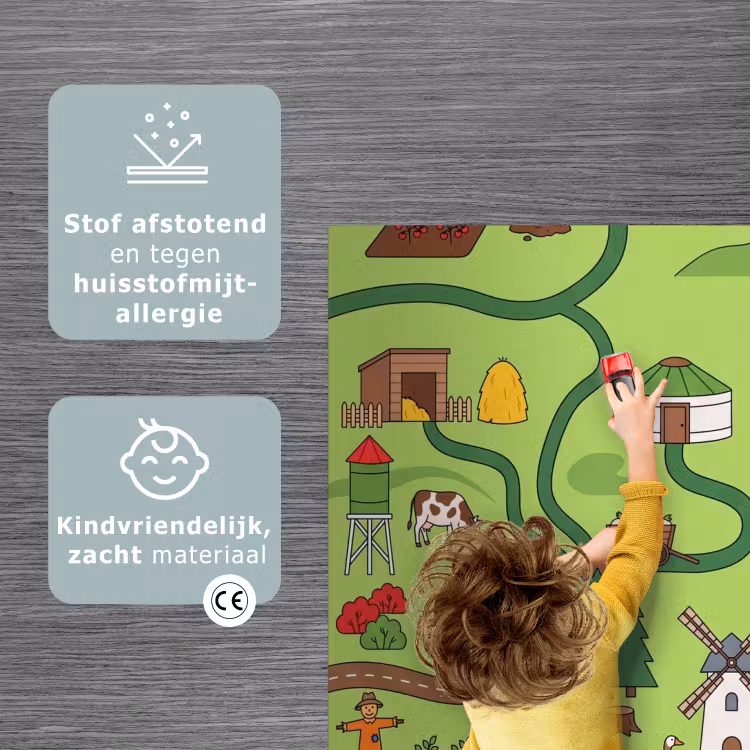 Speelkleed - Dieren - Platteland - Illustratie — 3
