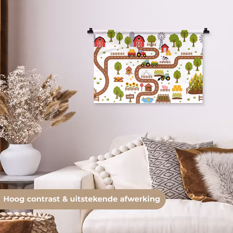 Wandkleed - Boerderij - Dieren - Illustratie — 4