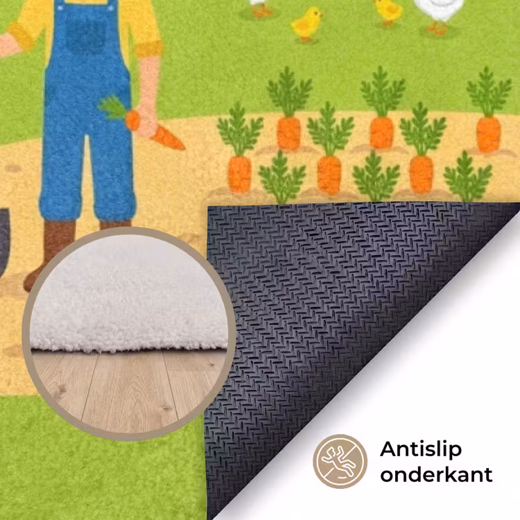 Vloerkleed - Boerderij - Landschap - Cartoon — 4