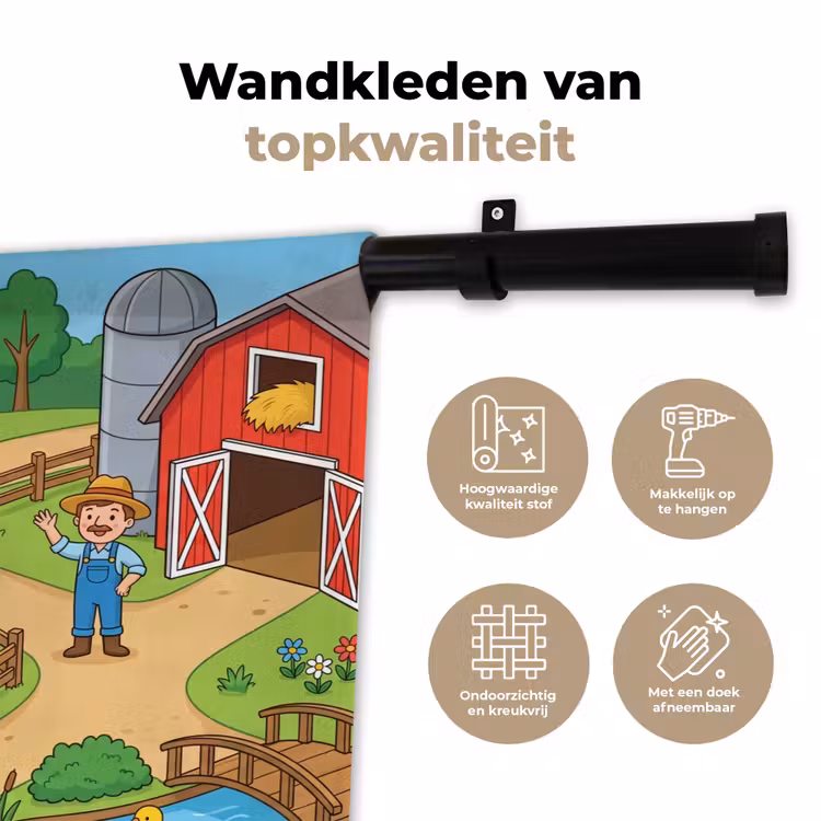 Wandkleed - Boerderij - Dieren - Platteland — 3
