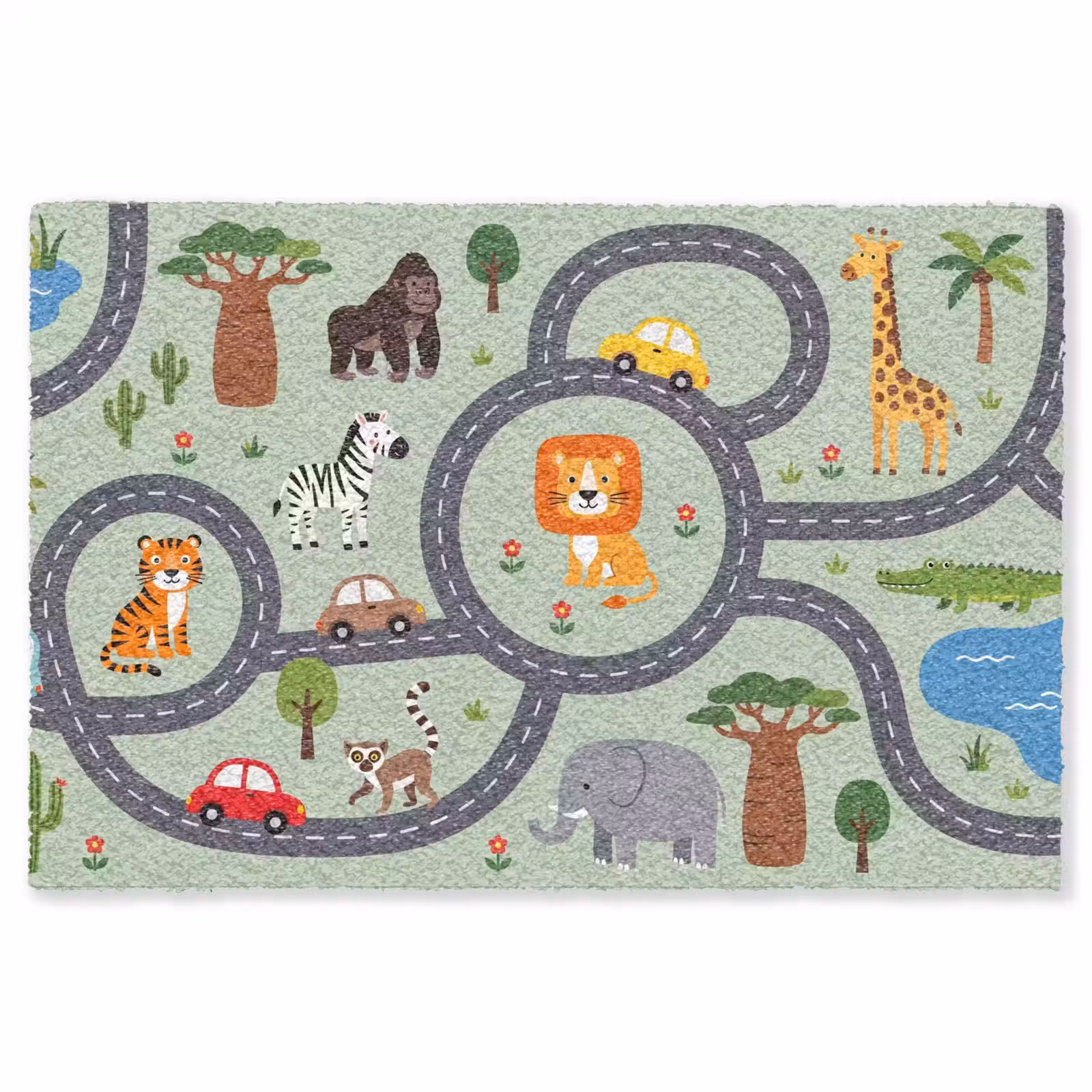 Vloerkleed - Dieren - Speels - Illustratie — 1