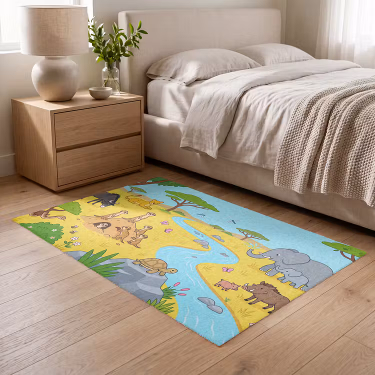 Vloerkleed - Dieren - Savanne - Cartoon — 5