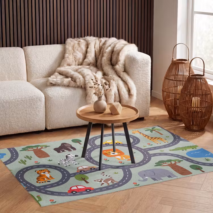 Vloerkleed - Dieren - Speels - Illustratie — 3