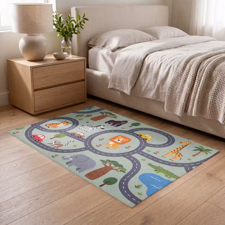 Vloerkleed - Dieren - Speels - Illustratie — 5