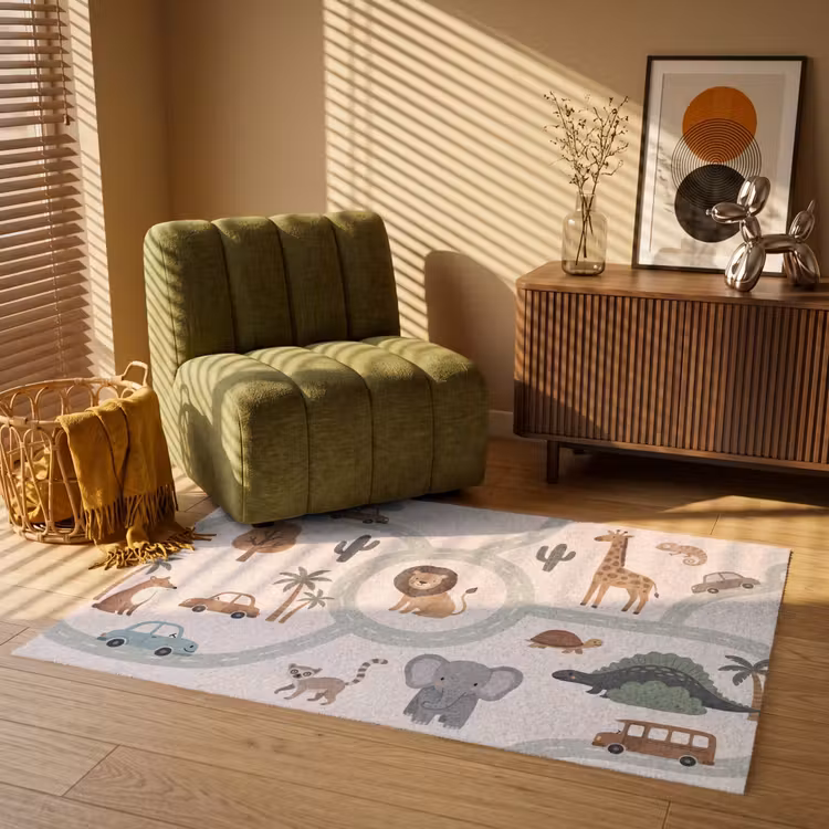Vloerkleed - Dieren - Wegen - Illustratie — 2